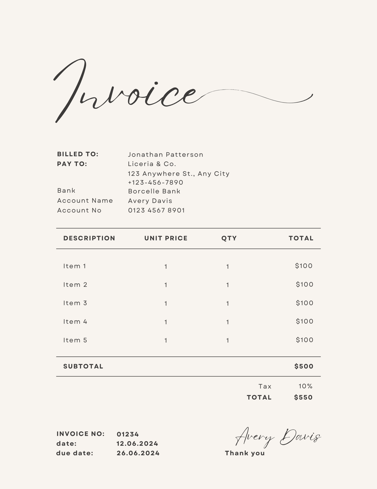 Invoices