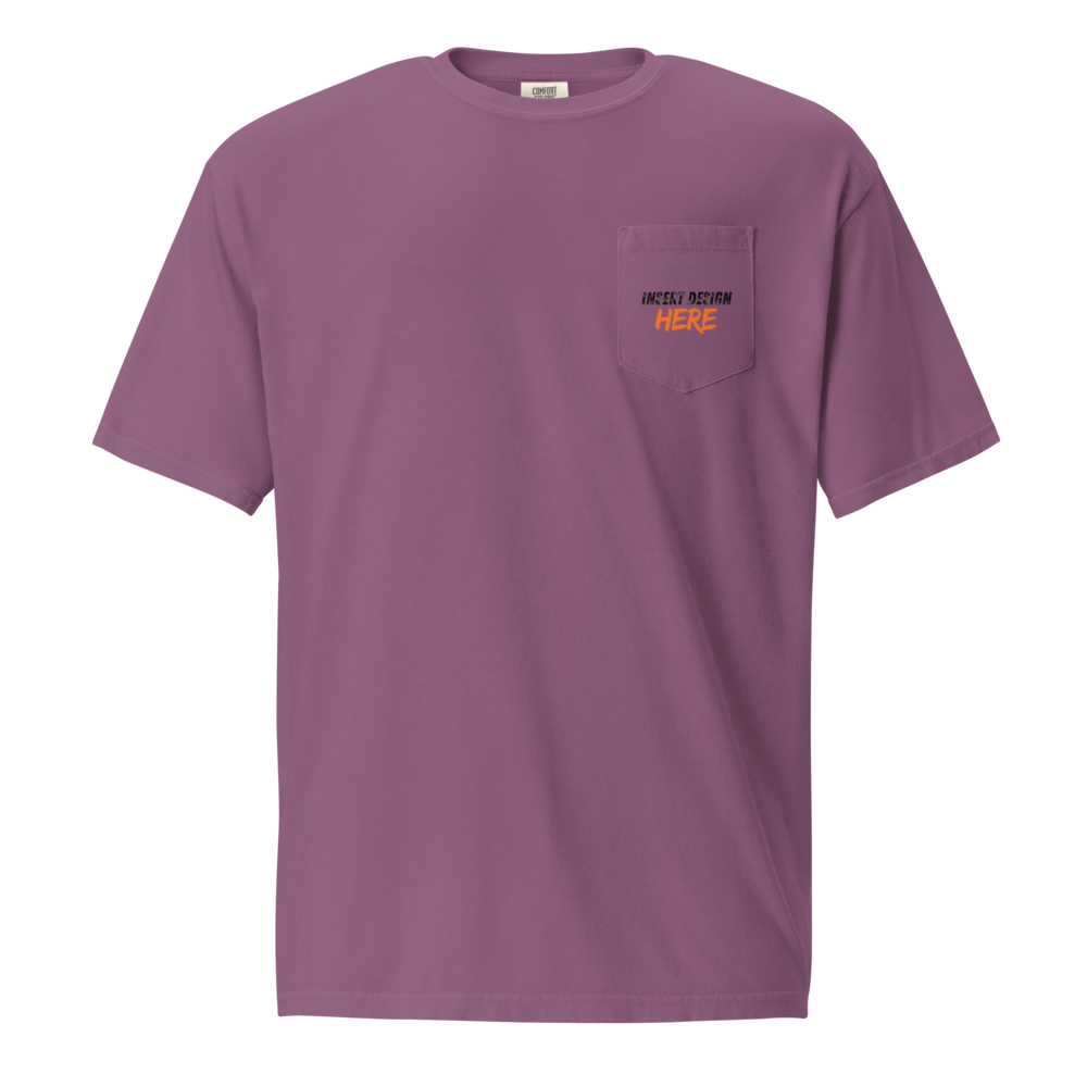 Unisex garment-dyed pocket t-shirt