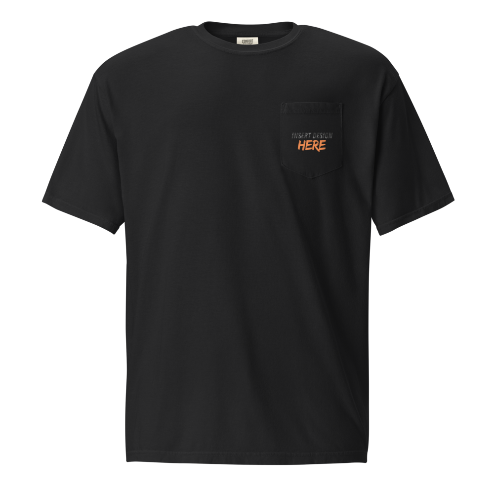 Unisex garment-dyed pocket t-shirt