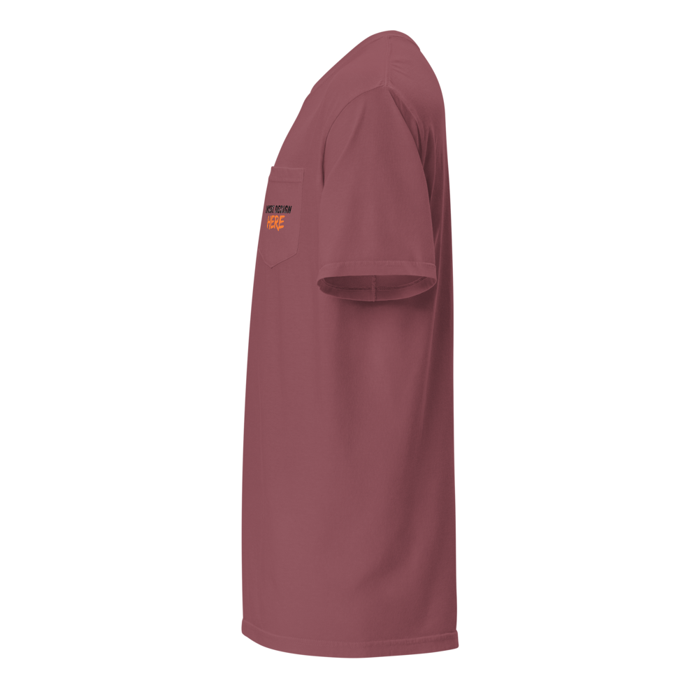 Unisex garment-dyed pocket t-shirt