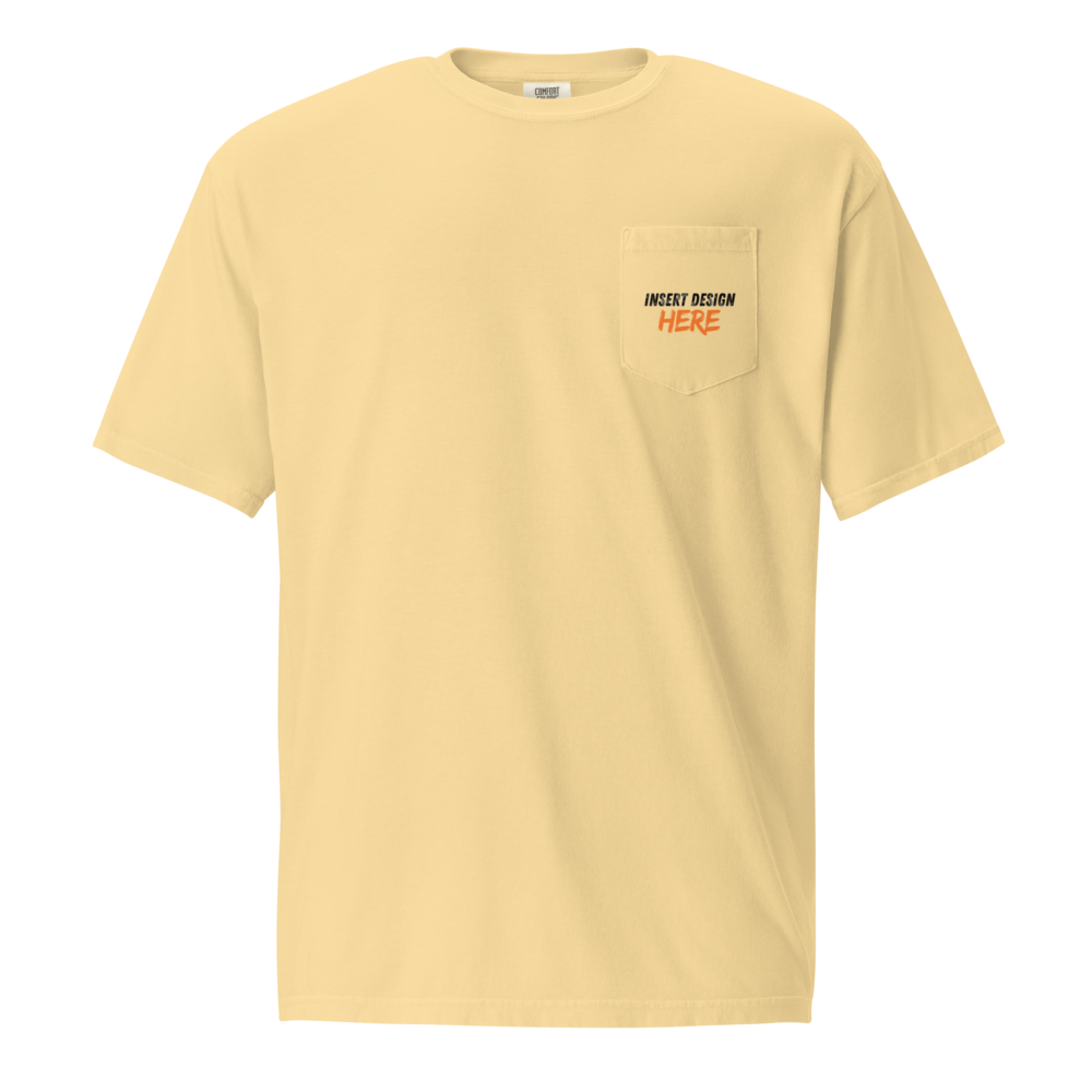 Unisex garment-dyed pocket t-shirt