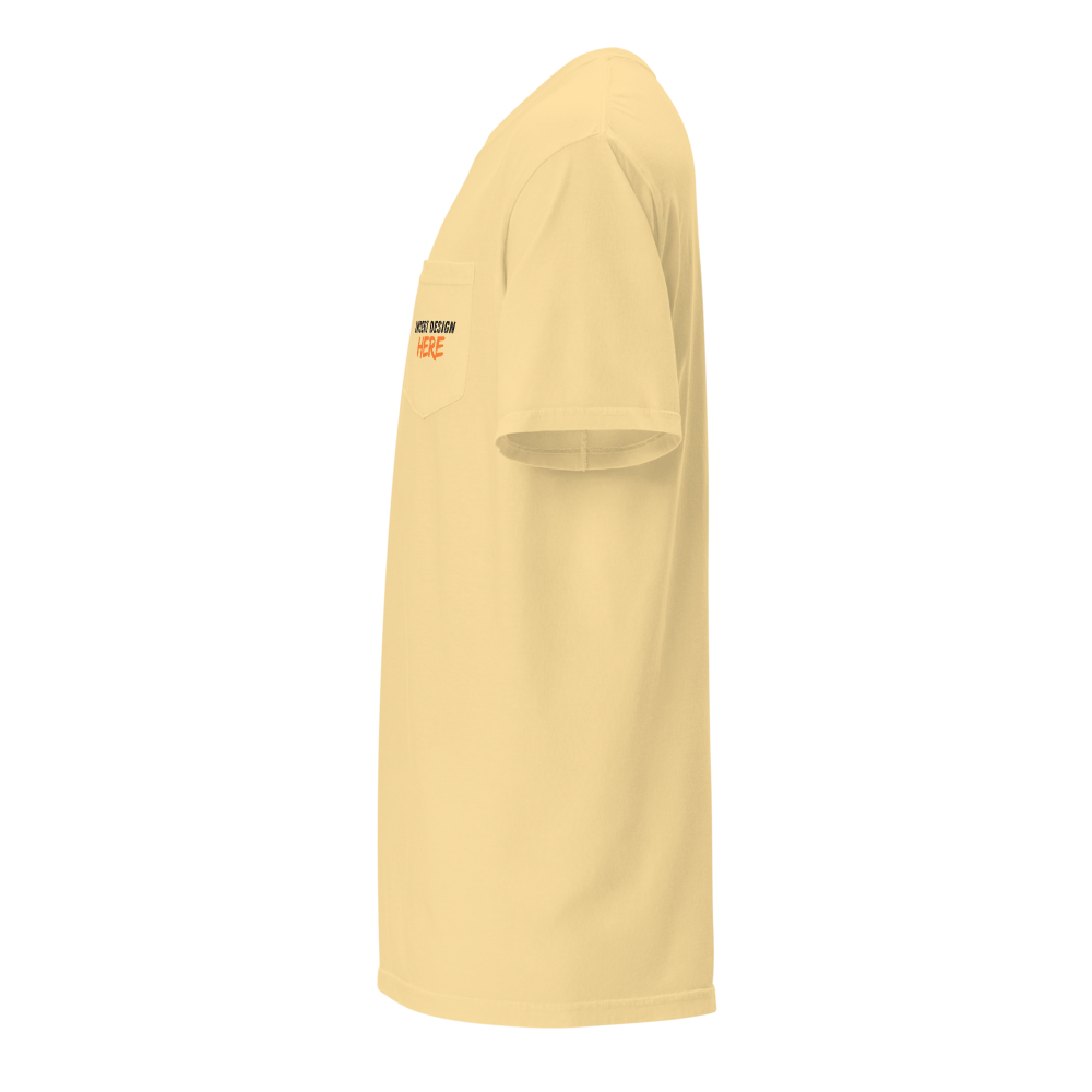 Unisex garment-dyed pocket t-shirt