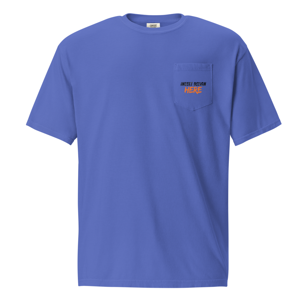 Unisex garment-dyed pocket t-shirt