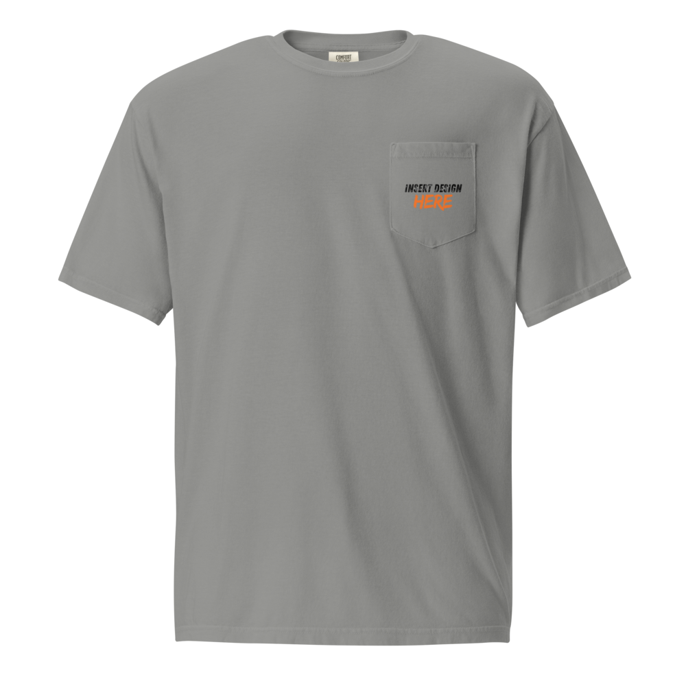 Unisex garment-dyed pocket t-shirt
