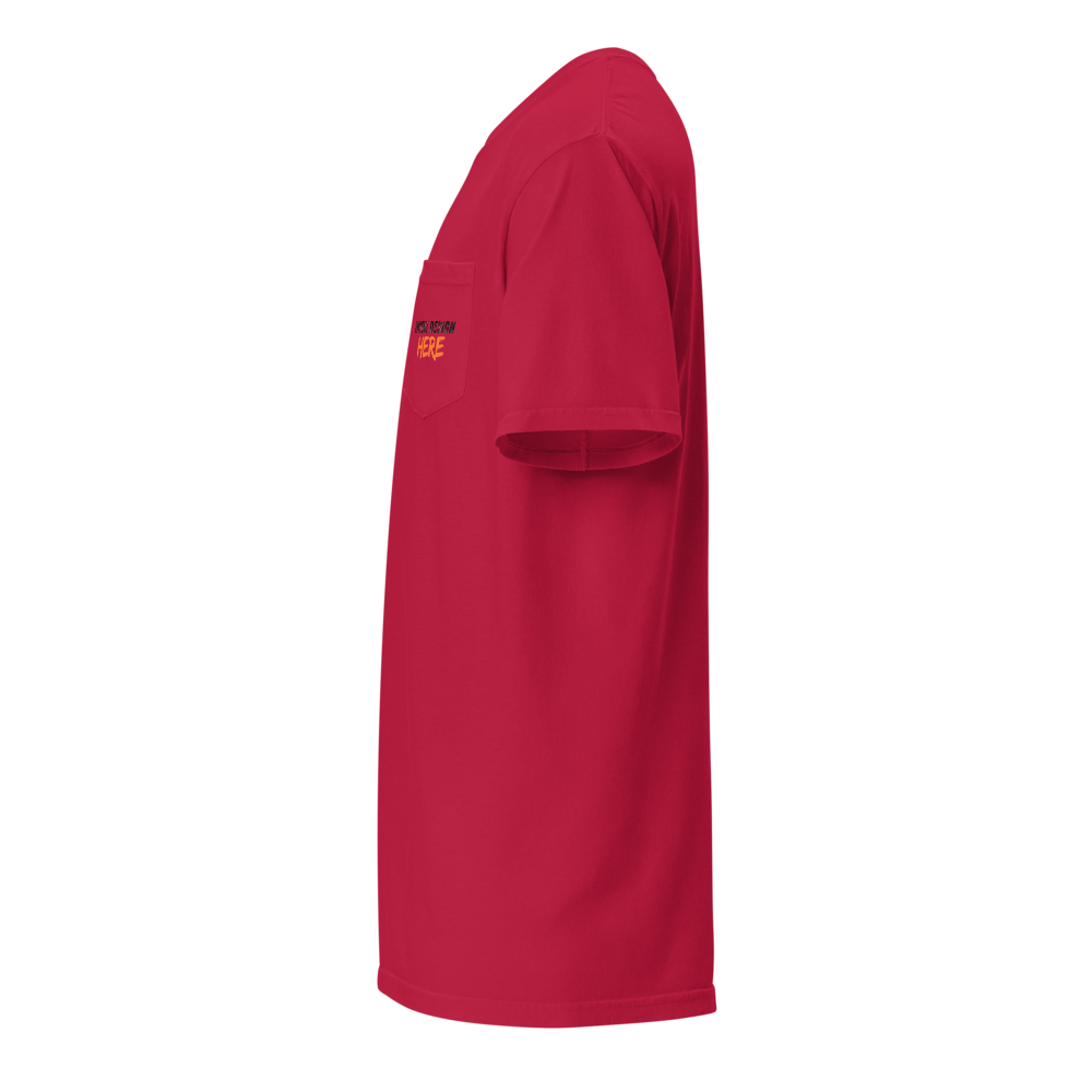 Unisex garment-dyed pocket t-shirt