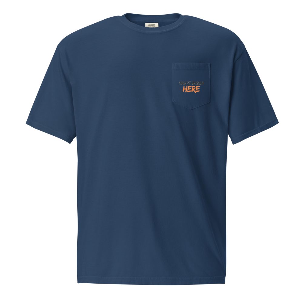 Unisex garment-dyed pocket t-shirt