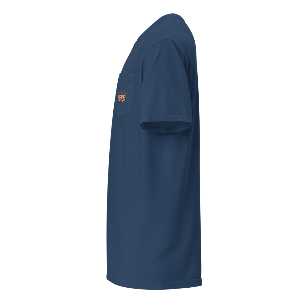 Unisex garment-dyed pocket t-shirt