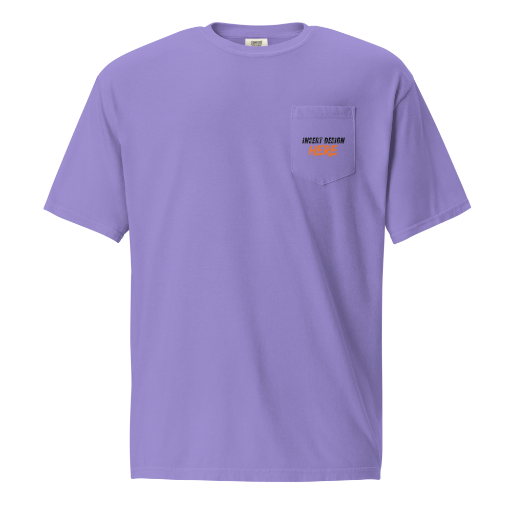 Unisex garment-dyed pocket t-shirt