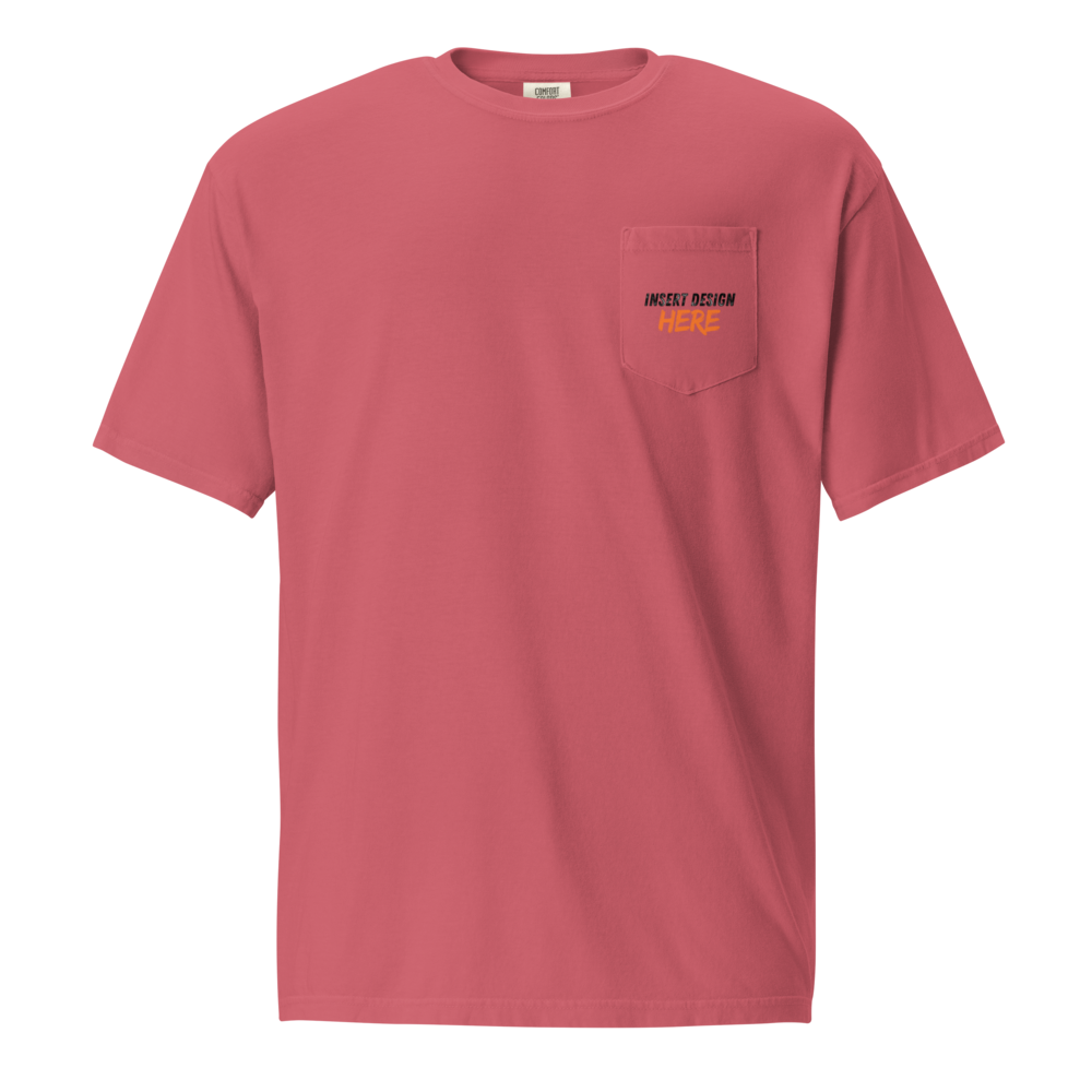 Unisex garment-dyed pocket t-shirt