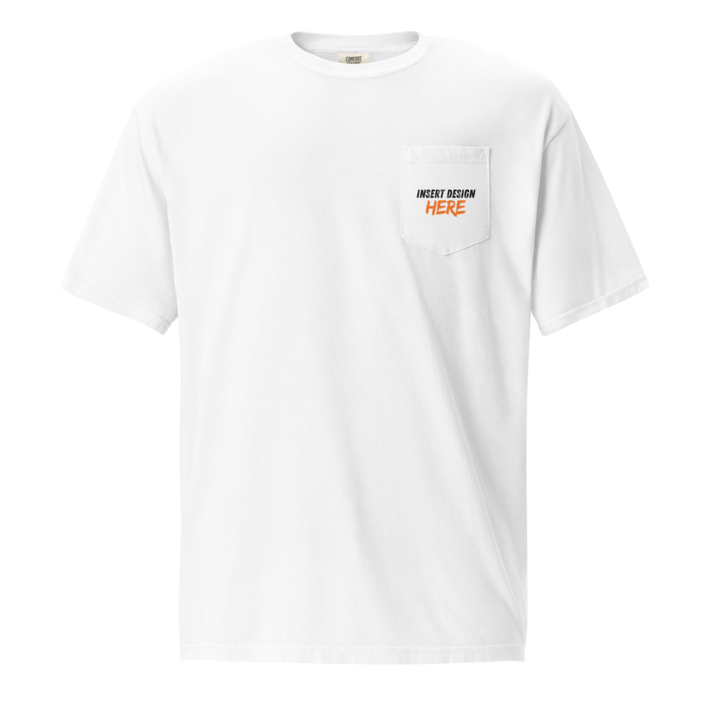 Unisex garment-dyed pocket t-shirt